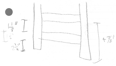 alignment diagram of 2x4s for base assembly